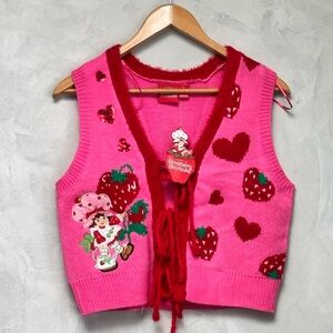 Strawberry Shortcake Pink Women Vest, Size S